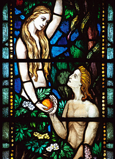 Adam and Eve Stained Glass