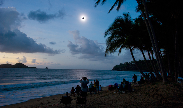 A total solar eclipse. Seen Nov. 14, 2012