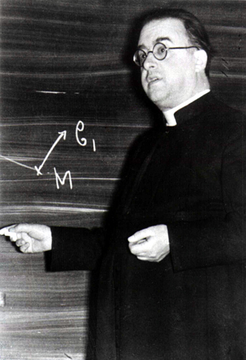 Monseigneur Georges Lemaître, Jesuit-trained priest, author of the "Big Bang" theory