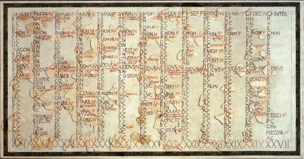1st Century Julian Calendar with 8-day Week