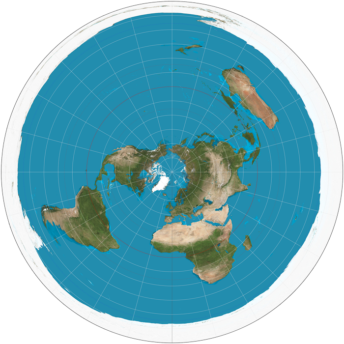 Flat Earth AE Map