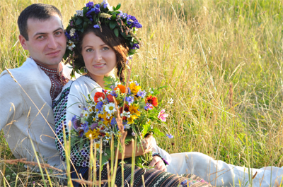 Ukranian wedding couple