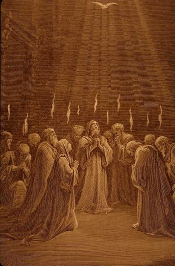 Pentecost (Dore's Woodcut)