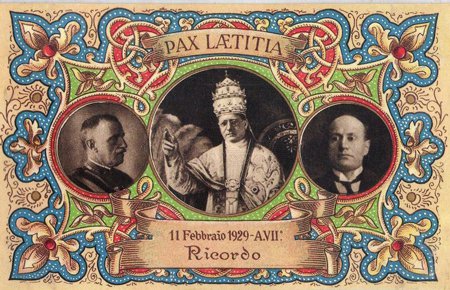 Lateran Treaty postcard