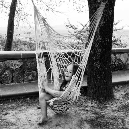 girl in hammock