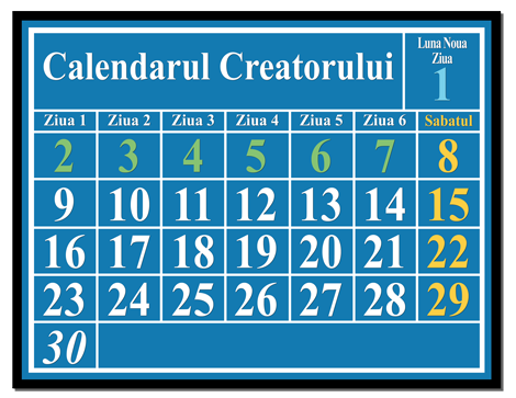 Calendarul luni-solar al Creatorului