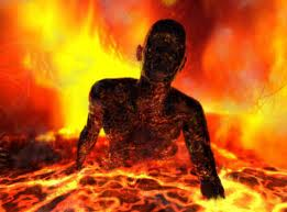 man in fire