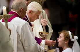 Pope Benedict at Mass
