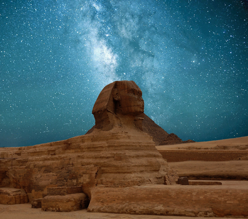 سفين، مصر تحت سماء الليل مع النجوم