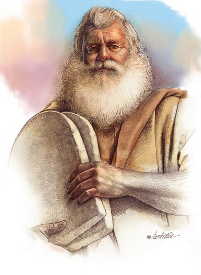 Moses mit den Zehn Geboten