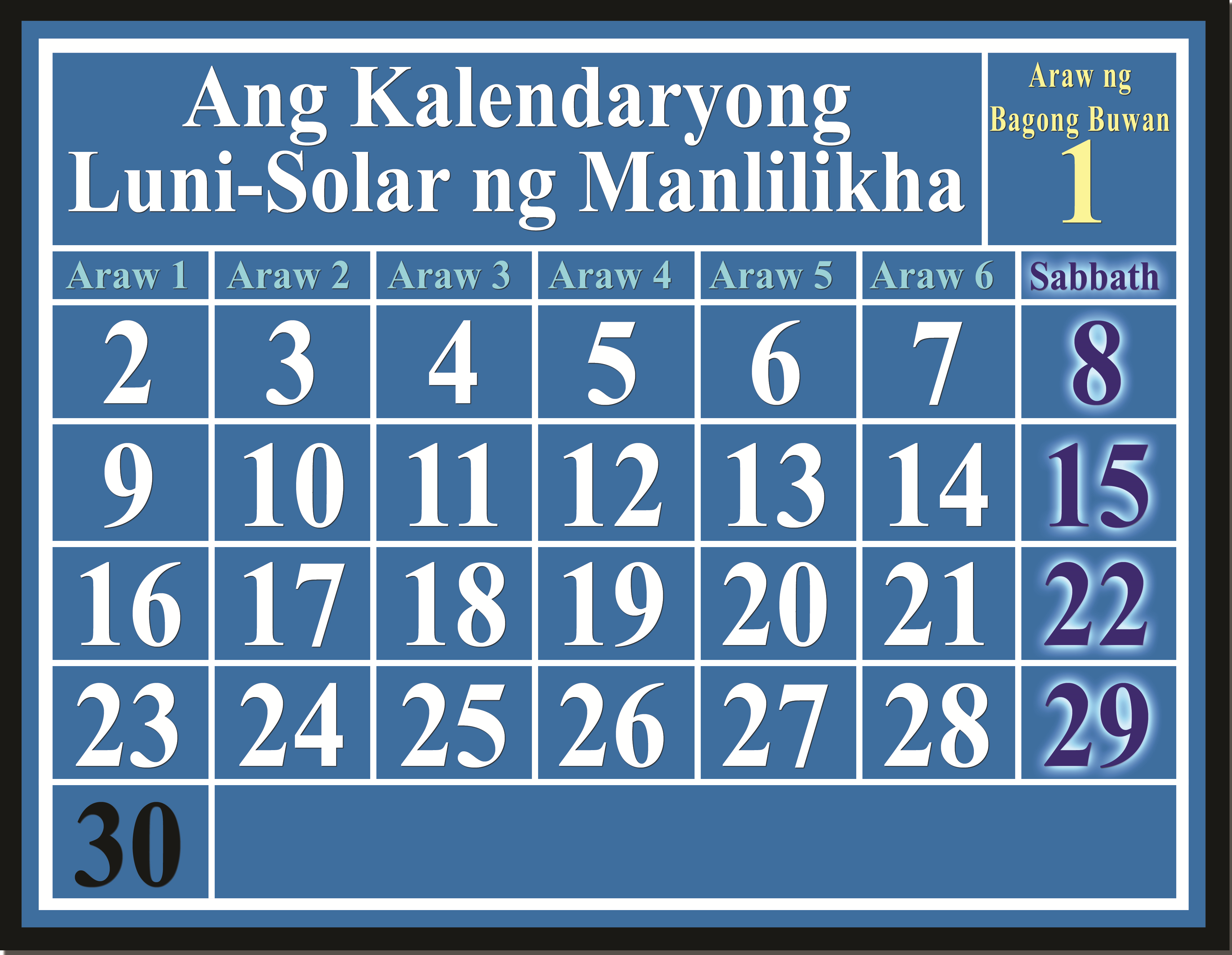 Biblical Lunar-Solar Calendar