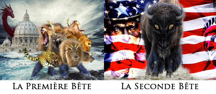 Apocalypse 13: Première Bête (Rome) et Seconde Bête (Etats-Unis)