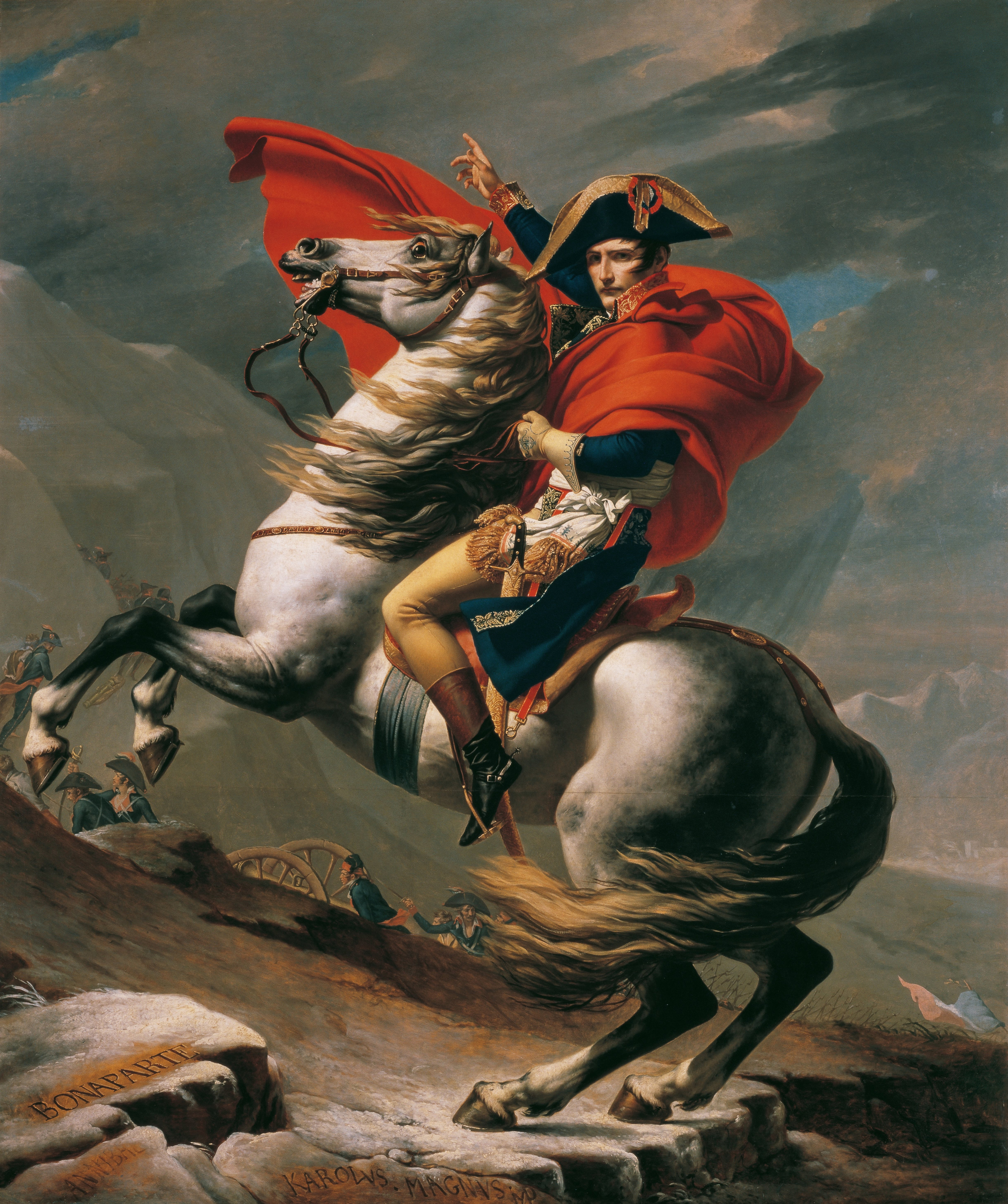 Napoleon ku St. Bernard Mupati - Jacques-Louis David