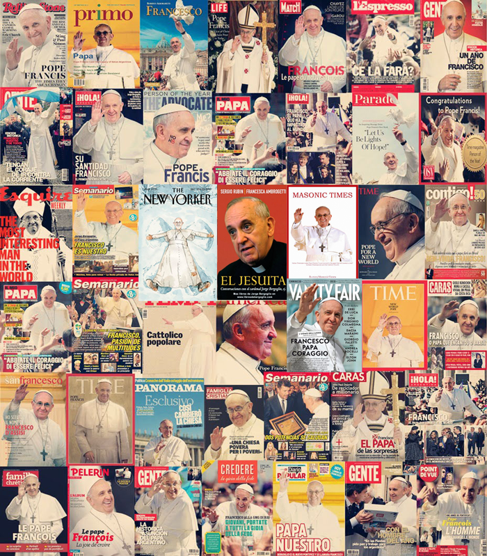 البابا فرنسيس على أغلفة المجلات
