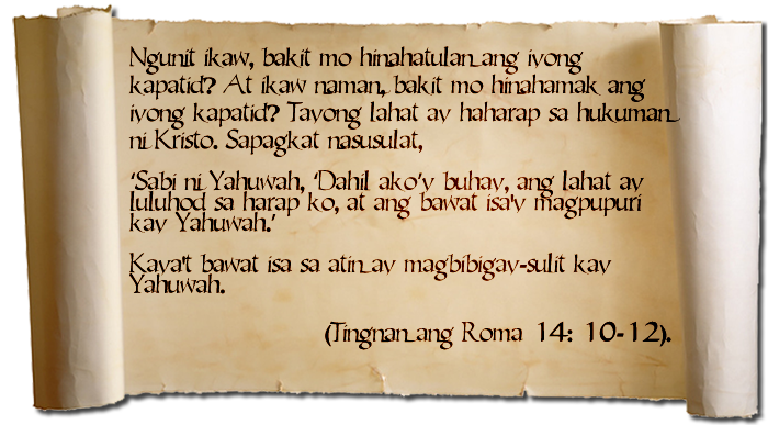Roma 14:10-12