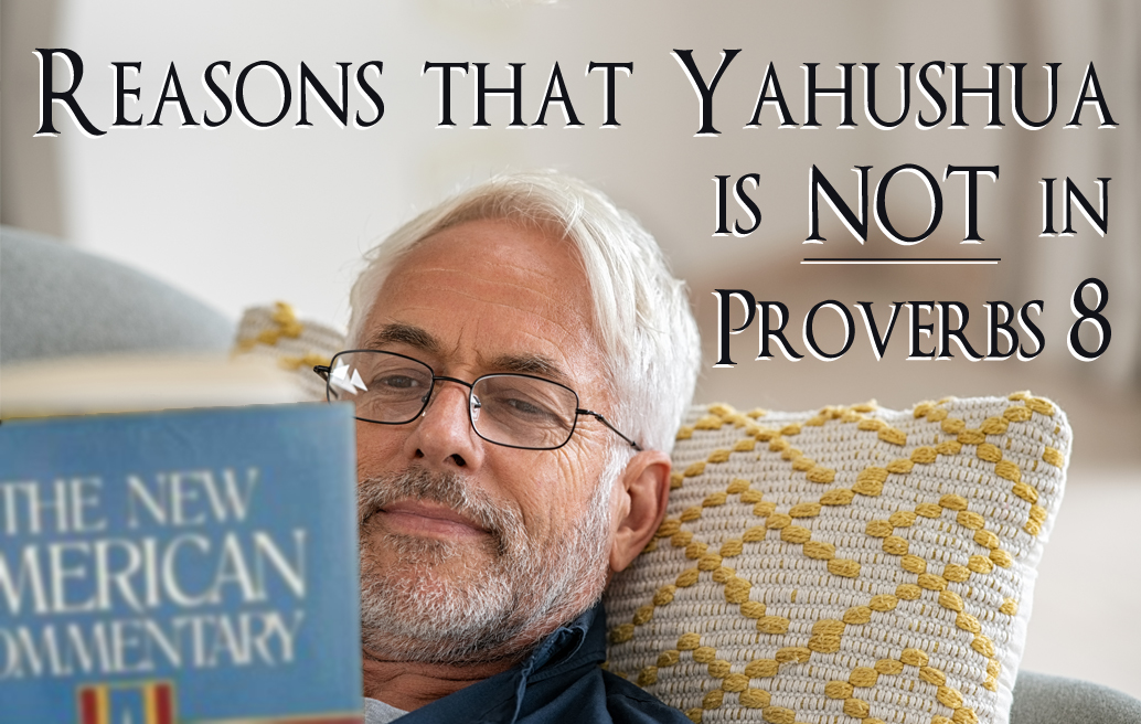 Reasons That Yahushua Is Not in View in Proverbs 8