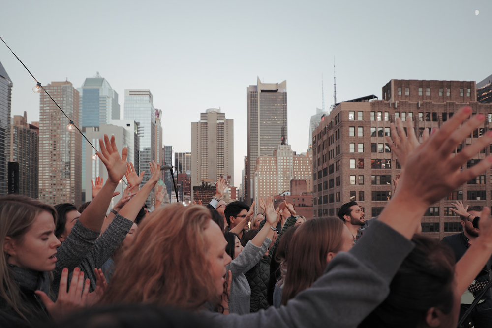 group singing praise