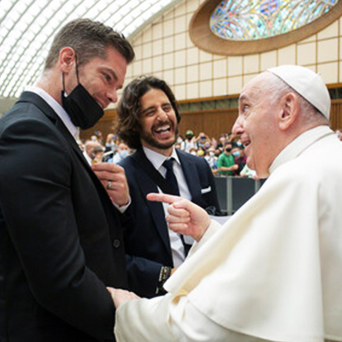 The Chosen creator, actor, and pope
