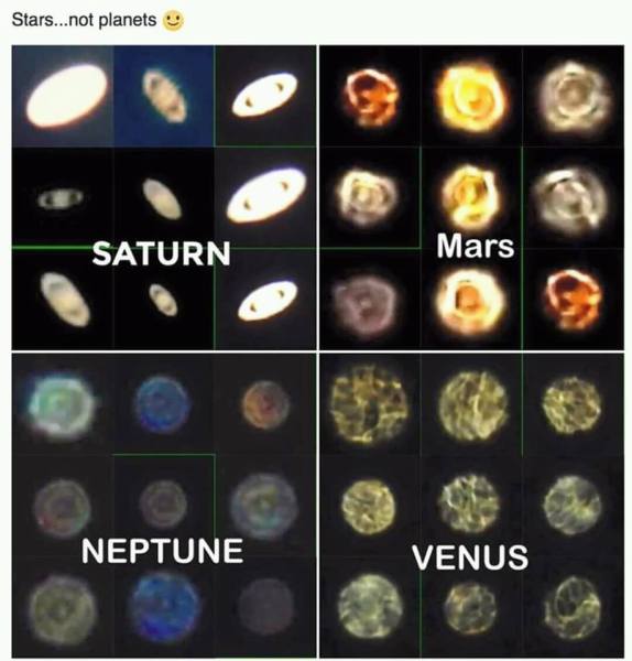 estrelas não planetas