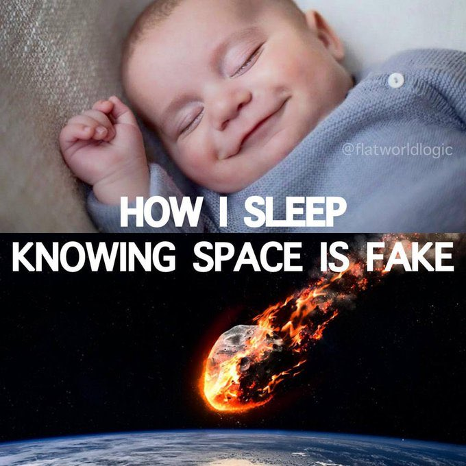 This is how I sleep knowing space is fake.