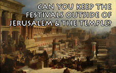 Can you keep the festivals outside of Jerusalem and the temple?