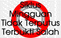 Siklus Mingguan Tidak Terputus Terbukti Salah