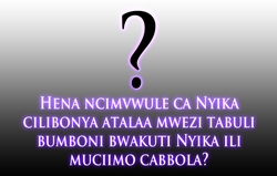 Hena ncimvwule ca Nyika cilibonya atalaa mwezi tabuli bumboni bwakuti Nyika ili muciimo cabbola?