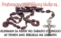 Pinatunayan ng Katolikong Iskolar na Alinman sa Araw ng Sabado o Linggo ay Hindi ang Biblikal na Sabbath