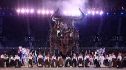 Prince Charles Opens The 2022 Birmingham Commonwealth Games With An Idol Of A Raging, Fiery Bull Prompting Comparisons To Baal Worship