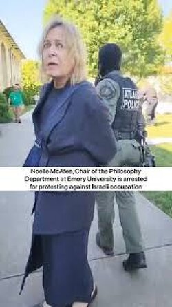 Atlanta cops have now ARRESTED the Chair of Emory University’s Philosophy Department for opposing the GAZA GENOCIDE!