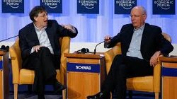 Bill Gates and Klaus Schwab in 2008 discussing how great it will be when disease reduces the population.