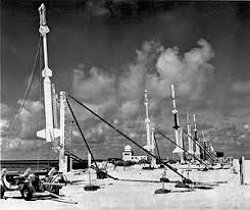 This is Project Fishbowl, an experiment by the government in an attempt to break through the firmament using a nuke. The attempt failed.