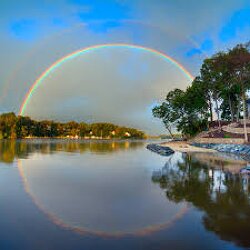 Ever wonder why rainbows are shaped like a dome?