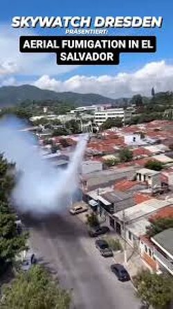 Meanwhile, in El Salvador, Unlike Western Countries, they don’t even try to hide the fact they are spraying their populations like bugs.
