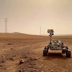 I never knew Mars had electricity pylons, oops.