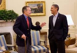 Bush Sr & Obama mocking Flat Earth!