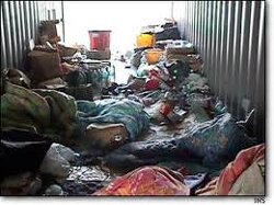 Human Trafficking Containers.