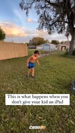 This is what happens when you don’t give your kid an iPad.