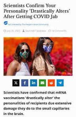 Scientists Confirm Your Personality ‘Dractically Alters’ After Getting COVID Jab.