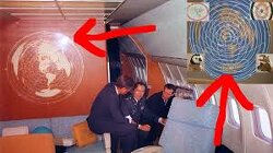 Here is JFK on Air Force One, notice the massive flat earth map. He knew, this is why they got rid of him!
