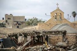 You bombed a Christian Church in Palestine that was over 1800 years old. This was built 1722 years before the Rothschilds invented Israel…Christians want nothing to do with your GENOCIDE.