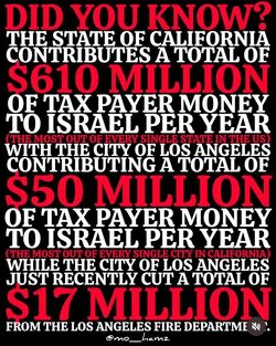 Los Angeles sent $50 million to Israel while cutting $17 million from their fire department.