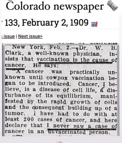 Colorado Newspaper, February 2, 1909: