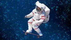 Anyone can be an astronaut. It doesn’t matter if you’re clumsy. The most important is maintaining the lie.