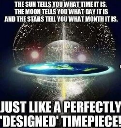 The Sun tells you what time it is. The Moon tells you what day it is. And the stars tell you what month it is.