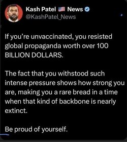 From the new FBI director, Kash Patel: