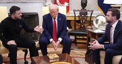 JD Vance: You’re running out of troops and forcing men into the service to be slaughtered by the dozen. Zelensky: Oh, really? Where’d you get that info? I got here: