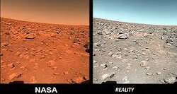 They want you to believe Mars is a distant red planet, but a simple color correction exposes the truth—it’s Earth. More specifically, Devon Island, Canada. NASA has been deceiving the world for decades, using filters and CGI to sell a fake space narrative. The truth is, “planets” are nothing more than wandering luminaries in the firmament, not solid worlds to walk on.