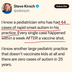 When I say that pediatricians KNOW that they are destroying the future of humanity, THIS is how I know I’m speaking the TRUTH…