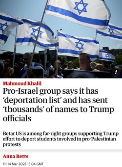 Guess who’s behind the laws, deportation, harassment and doxing of students in the U.S?